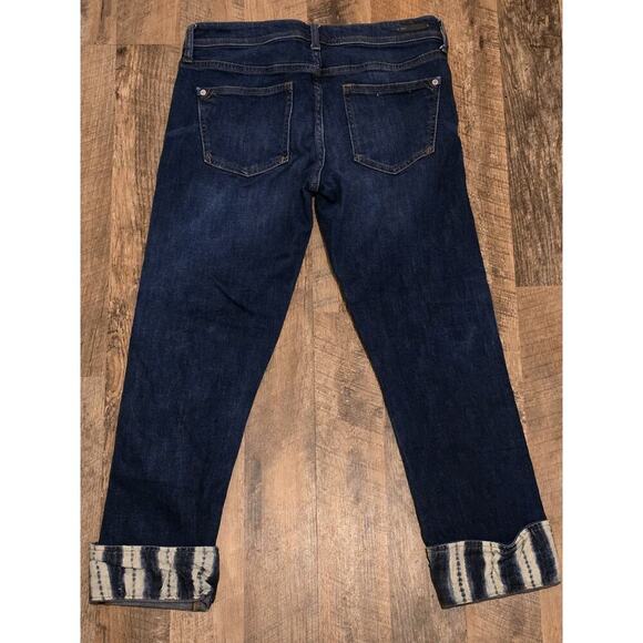 Pilcro and the Letterpress Anthropologie Jeans size 27 Slim Boyfriend Flip Cuffs - Picture 7 of 7